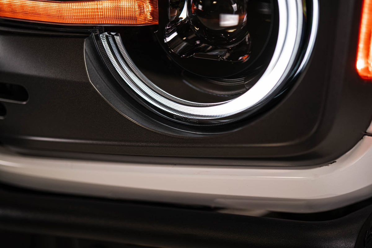 DV8 Offroad - 2021-2026 Ford Bronco Black Headlights - HLCBR-01