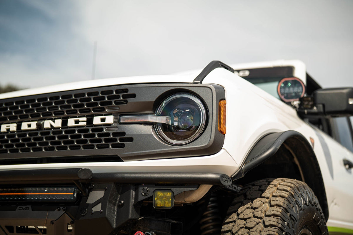 DV8 Offroad - 2021-2026 Ford Bronco Black Headlights - HLCBR-01