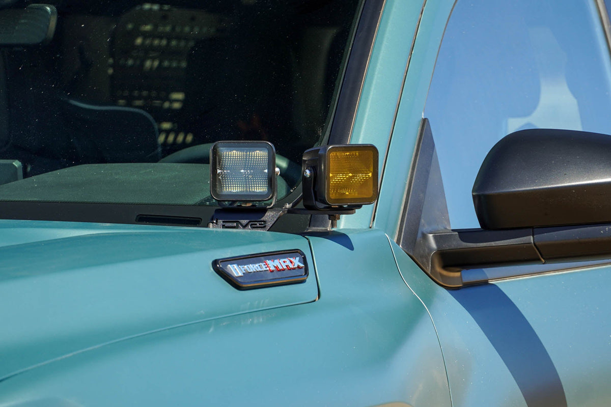 DV8 Offroad - 2025+ Toyota 4Runner Ditch Light Brackets - LBTF3-01