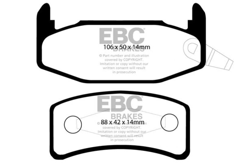 EBC 88-90 Buick Regal 2.8 Ultimax2 Rear Brake Pads - UD377