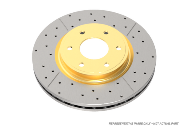 DBA 02-09 Subaru WRX STi/2017 BRZ w/Perf Pkg. 10 Hole Front Drilled & Slotted Street Series Rotor - DBA654X-10
