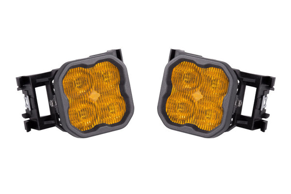Diode Dynamics SS3 Max Type X Kit ABL - Yellow SAE Fog - DD7136 for 2011-2014 Subaru Impreza - front view