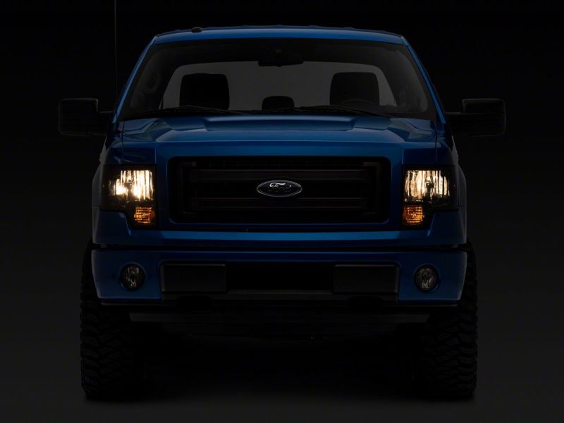 Raxiom 09-14 Ford F-150 Axial OEM Style Rep Headlights- Chrome Housing- SmokedLens - T551344
