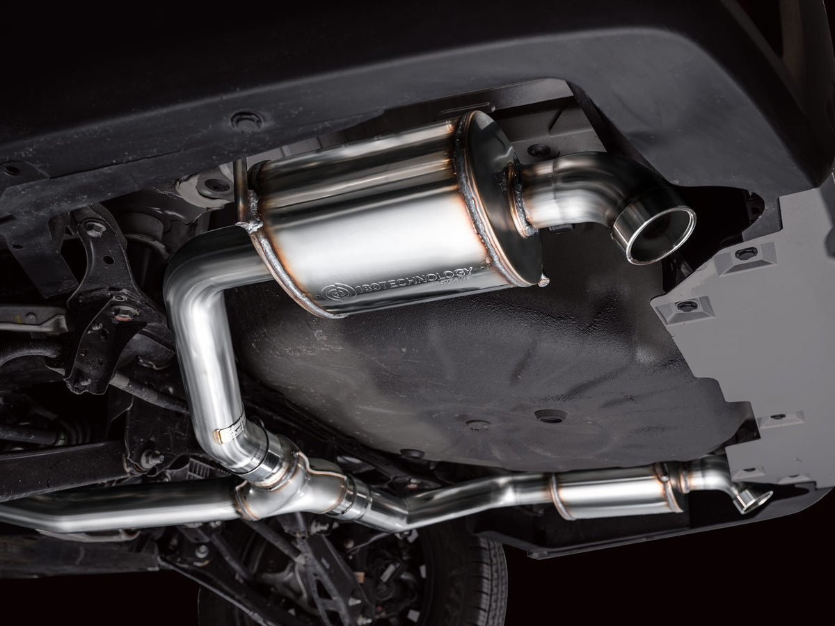 AWE 20-25 Subaru Outback (Wilderness & XT) 0FG Catback Exhaust w/Dual BashGuards - 3015-38246