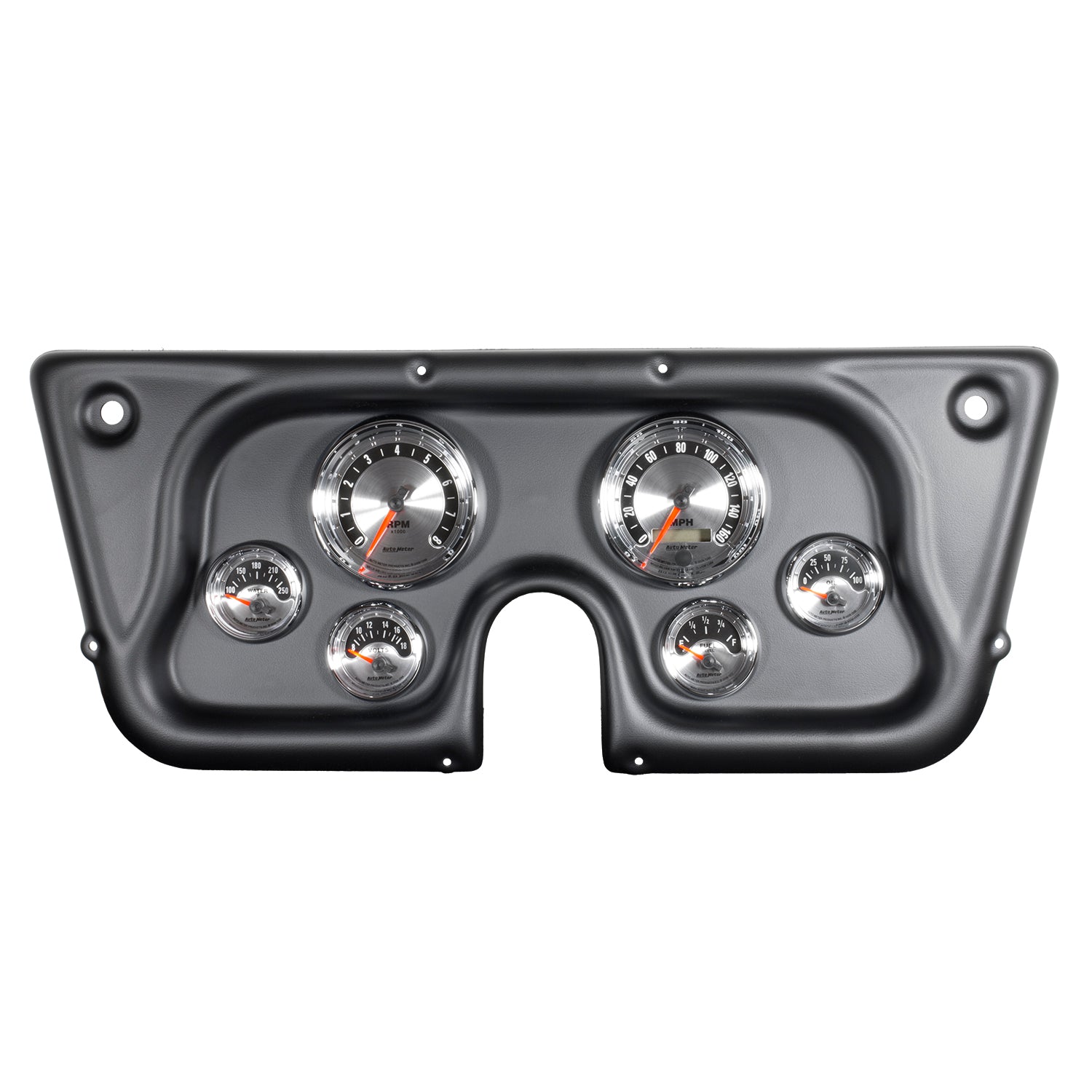 Autometer American Muscle Gauge Kit 6 Pc Chevy Truck C/Suburbn 67-72 Tach/Mph/Fuel/Oilp/Wtmp/Volt - 7032