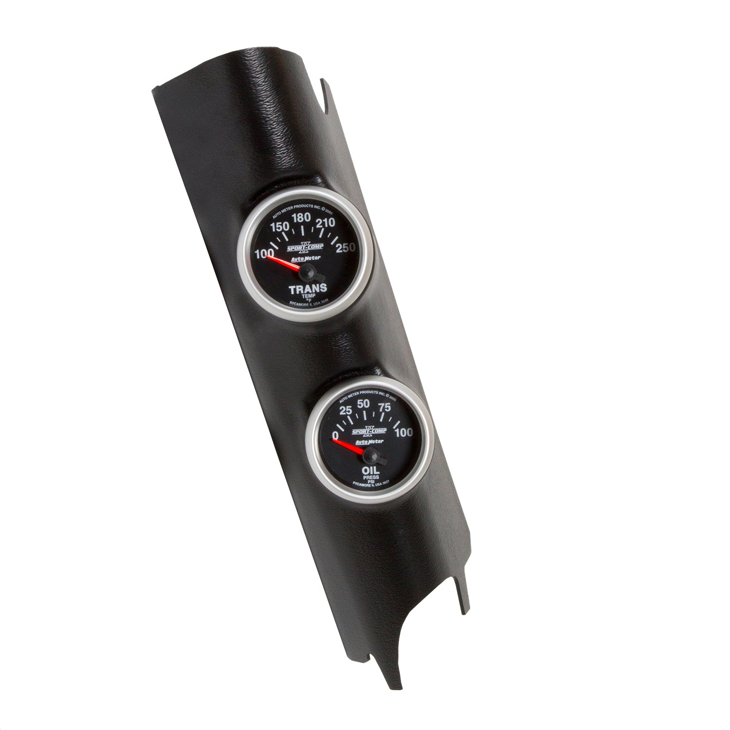 Autometer 11+ Jeep Wrangler A-Pillar Trans Temp/Oil Pressure Sport Comp 2 Gauge Kit - 7041