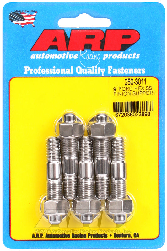 ARP Ford 9in SS hex pinion support stud kit - 250-3011