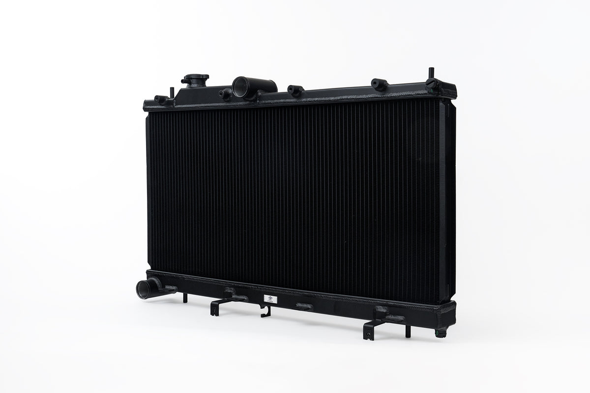 CSF 08-21 Subaru WRX/STI 2-Row 42mm Race-Spec All Aluminum Radiator - Black - 7095B