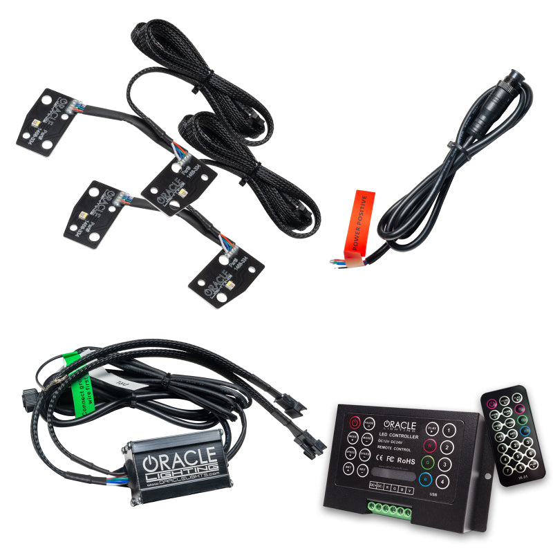 Oracle 2021 Ford Bronco DRL Upgrade w/ Halo Kit - ColorSHIFT w/ 2.0 Controller SEE WARRANTY - 1468-333