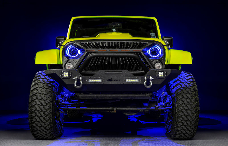 ORACLE Lighting 0718 Jeep Wrangler JK Oculus 7in ColorSHIFT BiLED Projector Headlights SEE WARRANTY - 5876-334