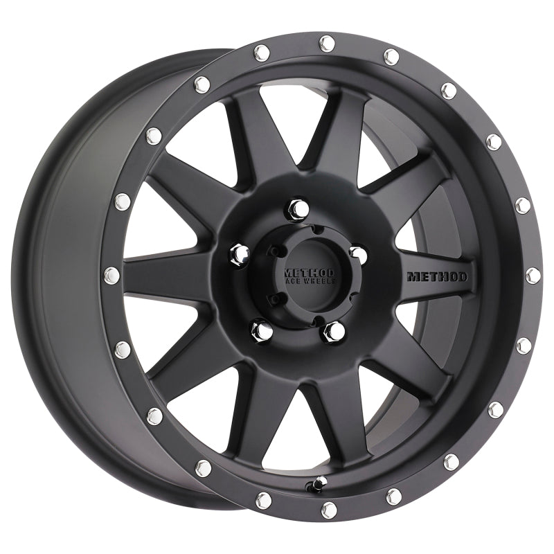 Method MR301 The Standard 17x8.5 0mm Offset 5x5.5 108mm CB Matte Black Wheel - MR30178555500 by Method Wheels - front view