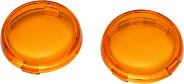 Kuryakyn Bullet Style Lens For Harley-Davidson Amber - 2877 - front view