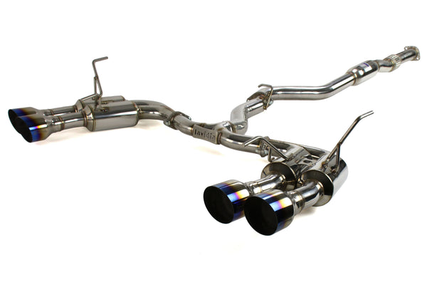 Invidia 2015+ Subaru WRX / STI Gemini/R400 Single Layer Quad Titanium Tip Cat-Back Exhaust - HS15STIGM4ST for 2015-2021 Subar