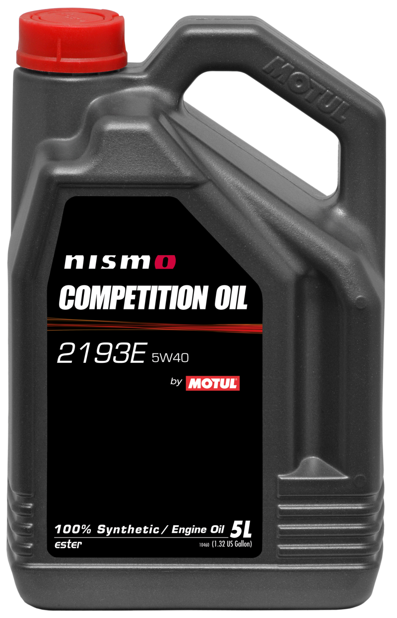 Motul Nismo Competition Oil 2193E 5W40 - 5L for 2009-2024 Nissan GT R - front view