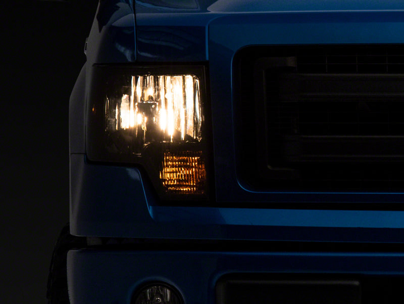 Raxiom 09-14 Ford F-150 Axial OEM Style Rep Headlights- Chrome Housing- SmokedLens - T551344