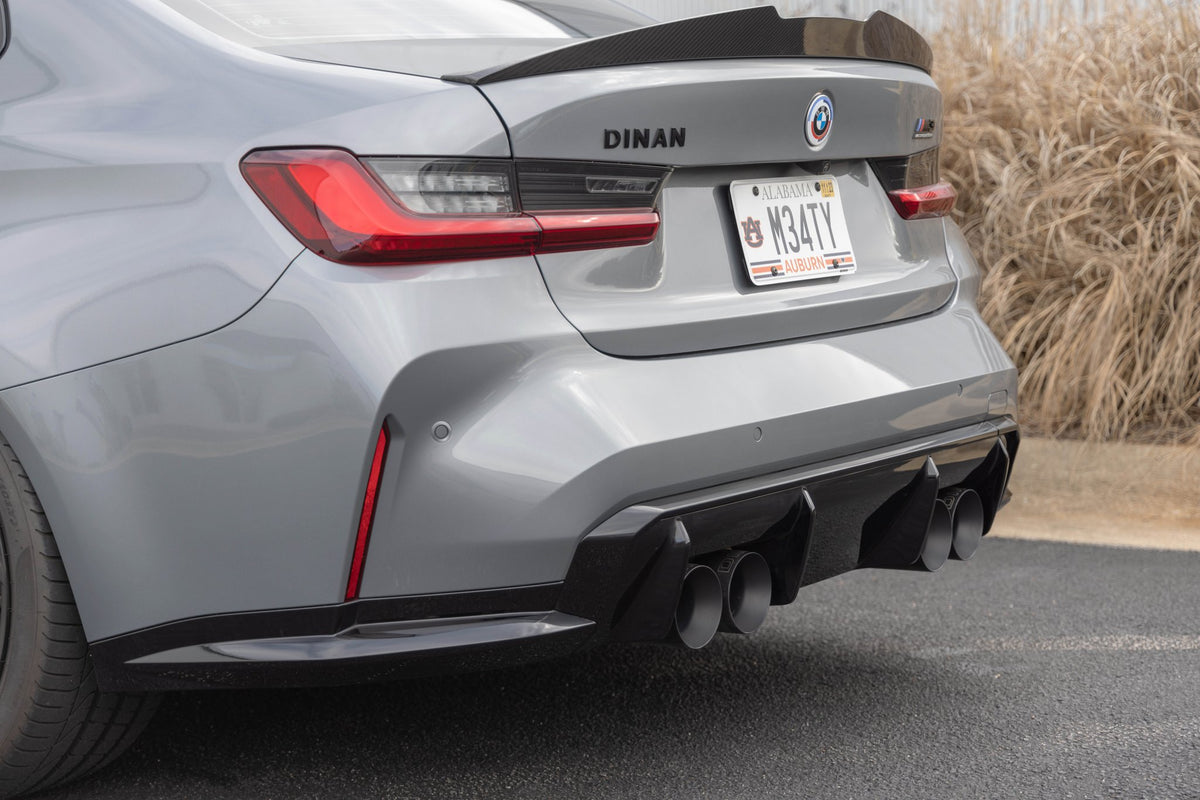 Dinan - Valved Axle-Back Exhaust - 2021-2026 BMW M3/M4 - D660-0093-BLK