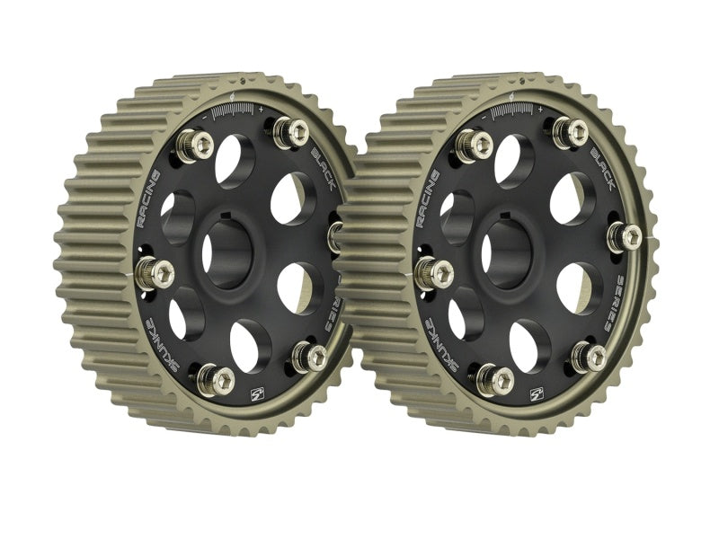 Skunk2 Pro-Series Honda H22/F20B DOHC VTEC Cam Gears (Black) - 304-05-5220 for 1993-2001 Honda Prelude - front view