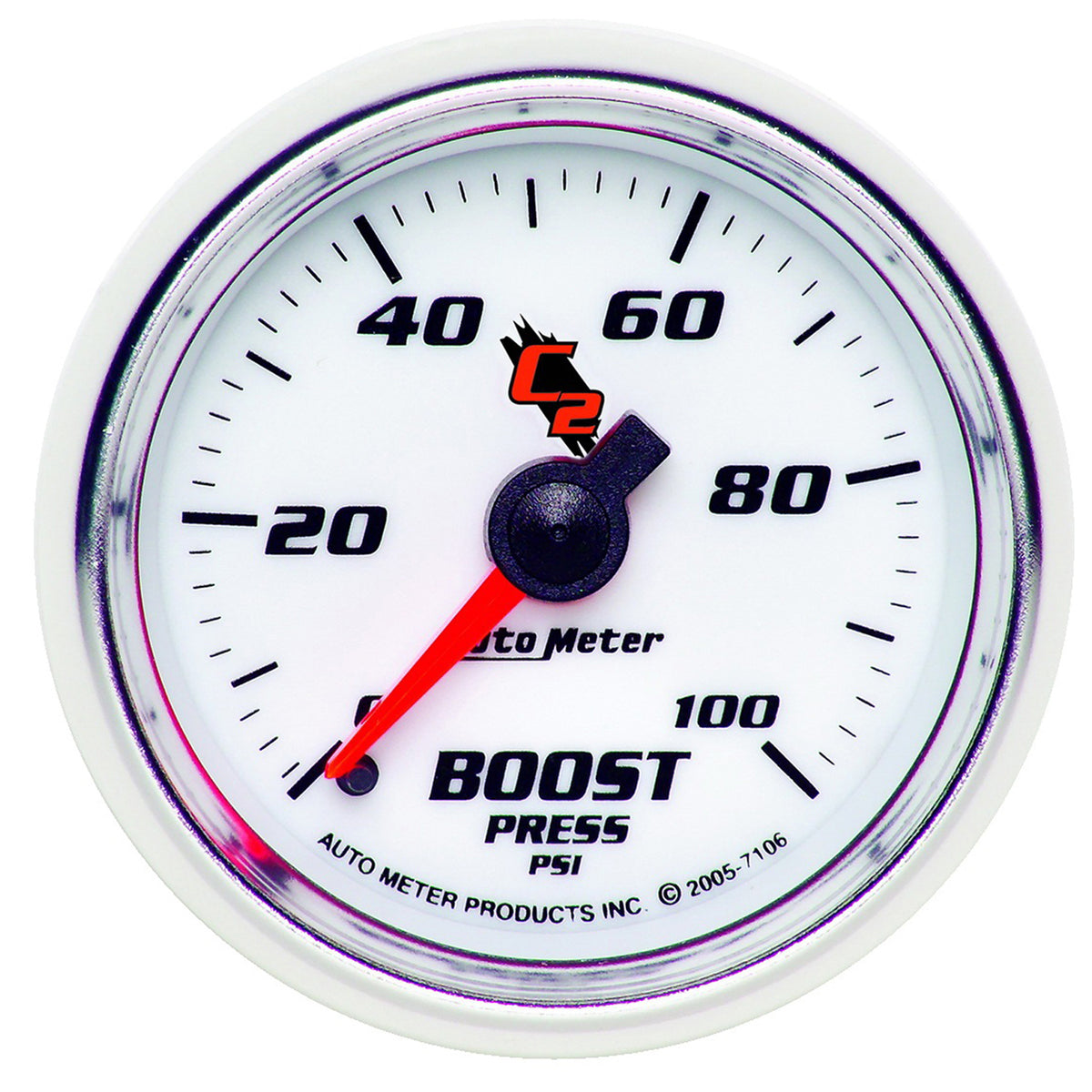 Autometer C2 52mm 0-100 PSI Mechanical Boost Gauge - 7106