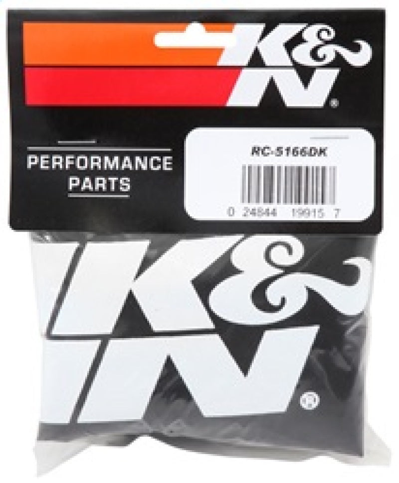 K&amp;N Round Tapered Drycharger Air Filter Wrap 8in B ID x 6.625in T ID x 10.5in H - RC-5166DK