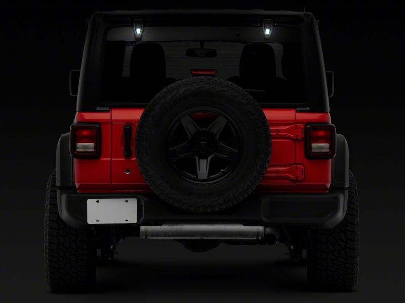 Raxiom 18-23 Jeep Wrangler JL Axial Series Rear Window Glass Hinge LED Lights - J155993-JL