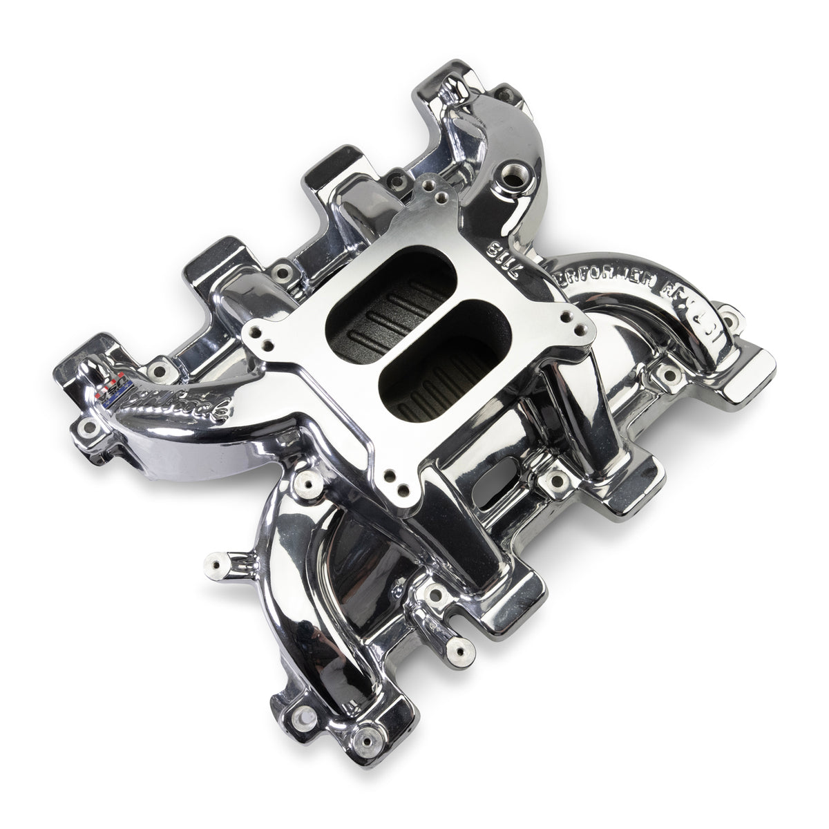 Edelbrock Chevy LS1 Performer RPM Intake Manifold Only - Chrome Plasma Finish - 71187-CP