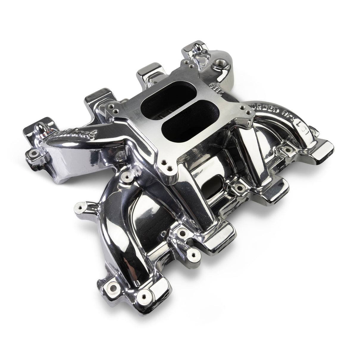 Edelbrock Chevy LS1 Performer RPM Intake Manifold Only - Chrome Plasma Finish - 71187-CP