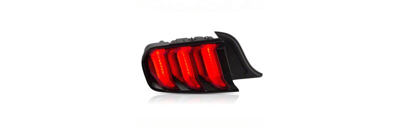 Raxiom 15-23 Ford Mustang Euro Style LED Tail Lights- Gloss Black Housing- Red Lens - 412123 - additional view 8