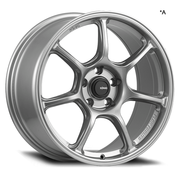 Konig Ultragram 18x8.5 5x114.3 ET35 Titanium Metallic Knurled Bead - UG8851435T by Konig