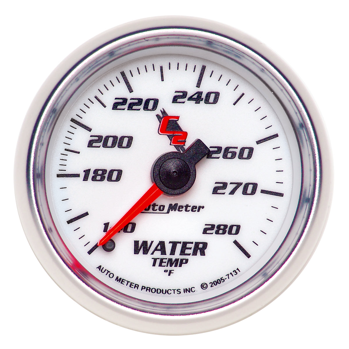 Autometer C2 52mm Mechanical 140-280 Deg F Water Temperature Gauge - 7131