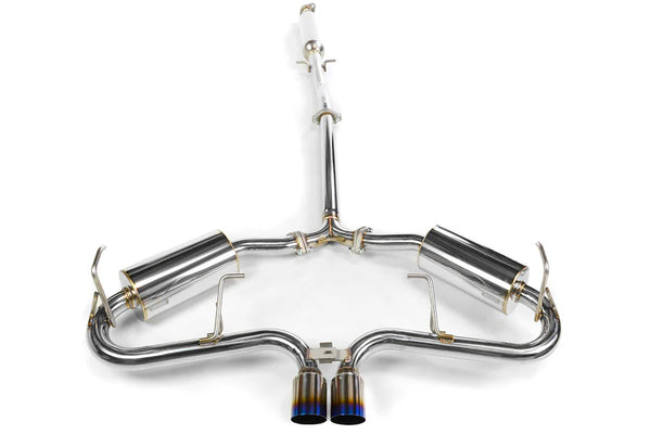 Invidia 05-06 Mini Cooper S 60mm (80mm tip) Titanium Tip Cat-back Exhaust - HS05MCSGTT for 2005-2006 Mini Cooper - front view