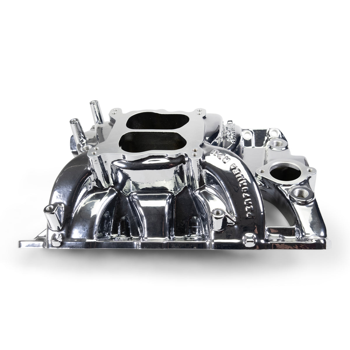 Edelbrock Pontiac 326-455 Performer RPM Intake Manifold - Chrome Plasma Finish - 7156-CP