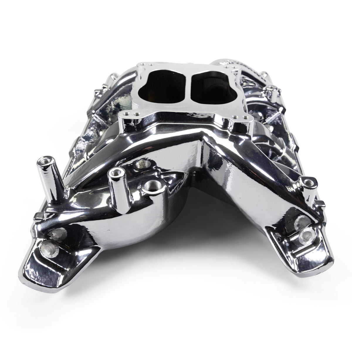 Edelbrock Pontiac 326-455 Performer RPM Intake Manifold - Chrome Plasma Finish - 7156-CP