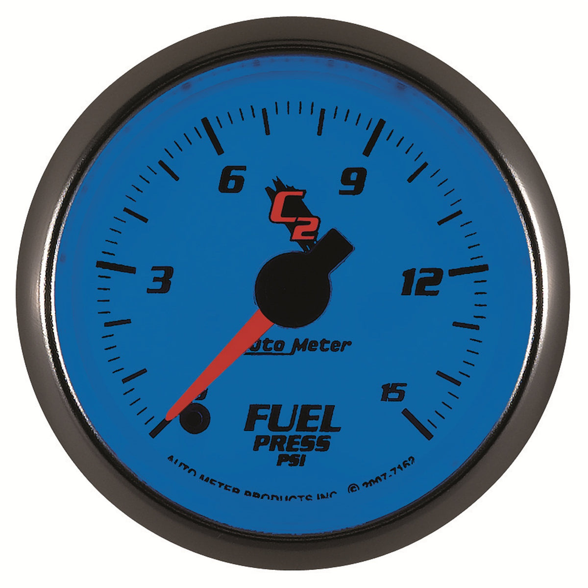 AutoMeter Gauge Fuel Pressure 2-1/16in. 15PSI Digital Stepper Motor C2 - 7162