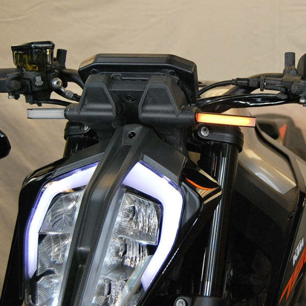 New Rage Cycles 18+ KTM 790 Duke Front Turn Signals - 790-FB - front view