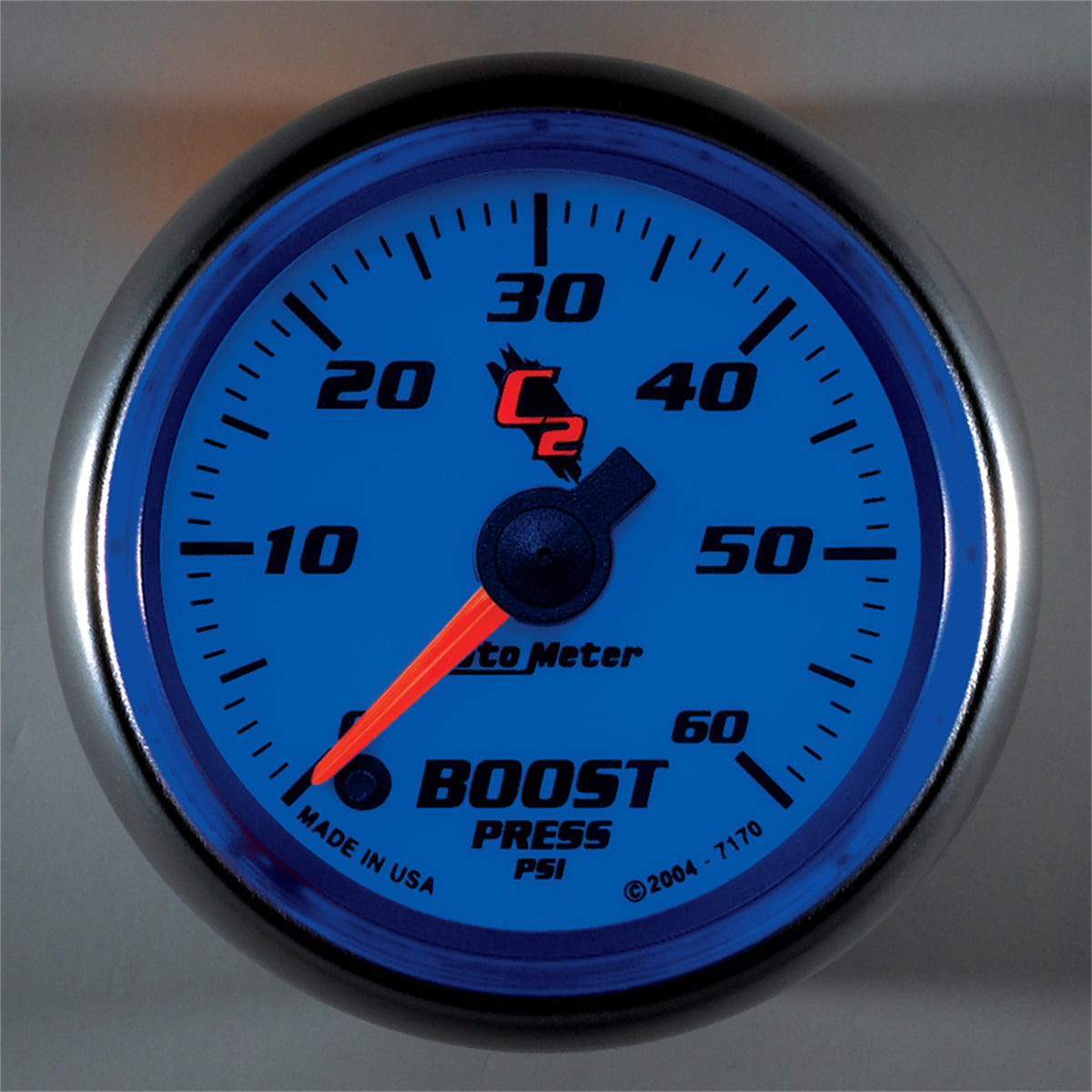 AutoMeter Gauge Boost 2-1/16in. 60PSI Digital Stepper Motor C2 - 7170