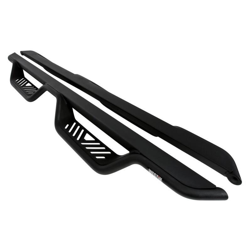 Westin 14-18 Chevy/GMC Silverado/Sierra 1500/2500/3500 Double Cab Outlaw Drop Nerf Bars Tex Black - 20-13715