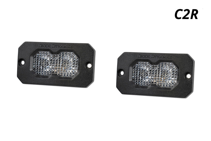 Diode Dynamics C2R White Flood Flush Mount LED Pod (Pair) - DD8573P