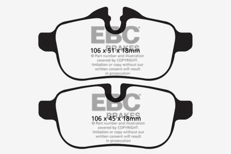 EBC 09+ BMW Z4 3.0 (E89) Redstuff Rear Brake Pads - DP32046C
