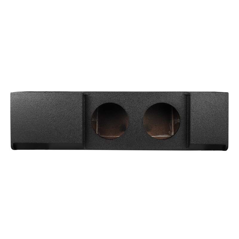 DS18 2x 10in Shallow Down Firing Underseat Ported Box Subwoofer Enclosure Black Spray Paint Finish - EBM-DFPFORDDLX-2X10 - additional view 1