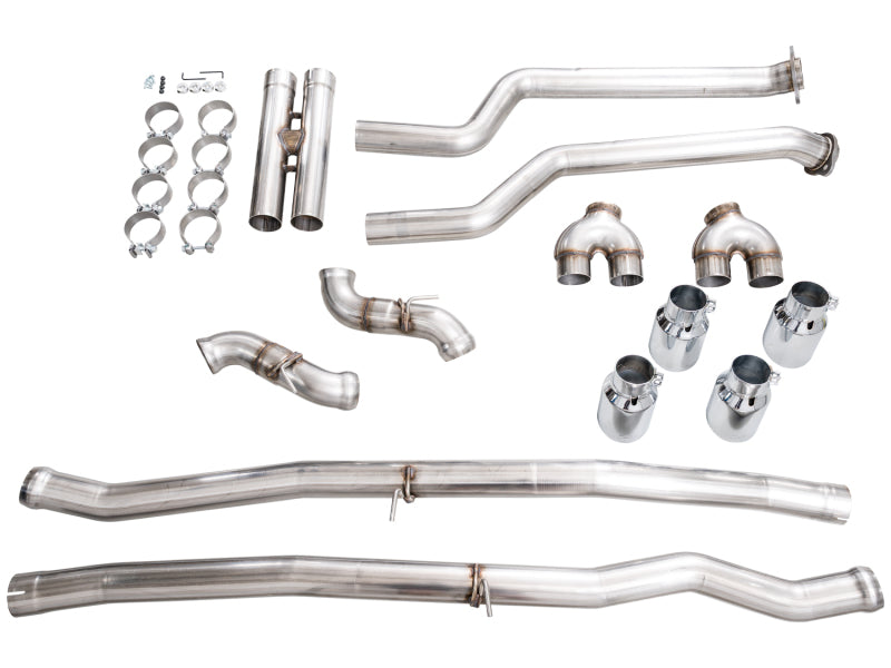 AWE BMW G90/G99 M5 Track Edition Catback Exhaust - Chrome Silver Tips - 3020-42790