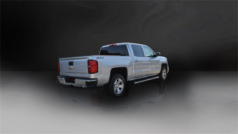Corsa 14-19 GMC Sierra/Chevy Silv 1500 Crew Cab/Std. Bed 5.3L V8 Black Sport Single Side CB Exhaust - 14874BLK