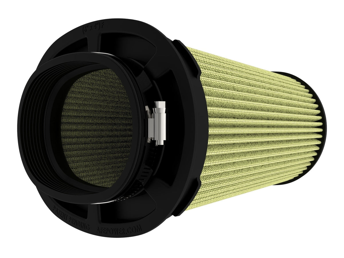 afe Momentum Intake Rplcmnt Air Filter (6x4) IN F x (8-1/4x6-1/4) IN B x (7-1/4x5) IN T x 9 IN H - 72-91105