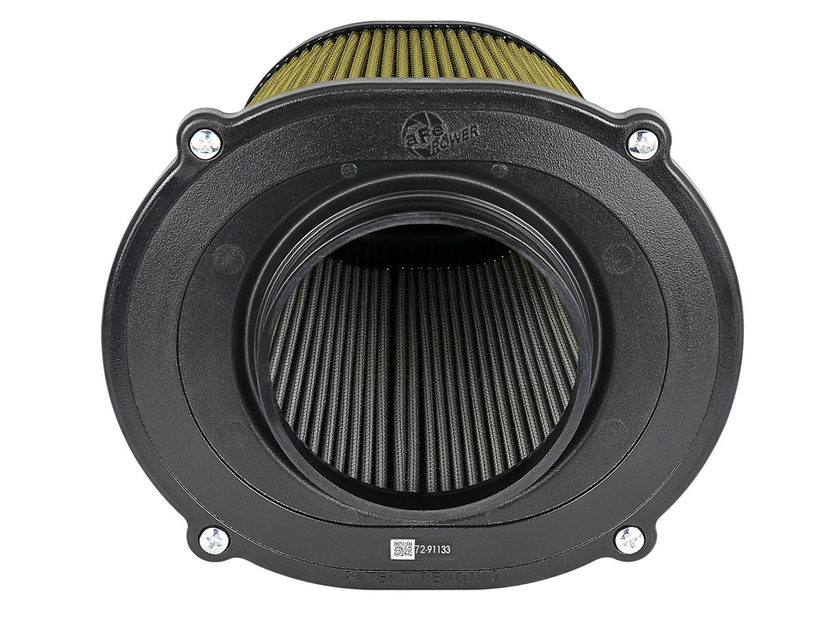 aFe Quantum Pro Guard 7 Air Filter Inverted Top - 5.5inx4.25in Flange x 9in Height - Dry PG7 - 72-91133