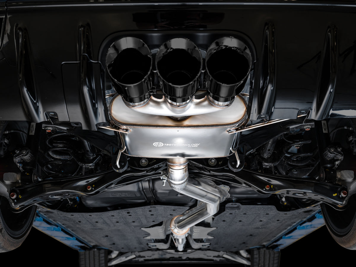 AWE Tuning 2023 Honda Civic Type R FL5 Touring Edition Exhaust w/ Triple Diamond Black Tips - 3015-53287