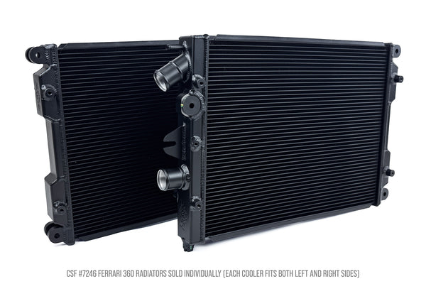 CSF 00-08 Ferrari 360 High Performance All Aluminum Radiator - Left/Right - 7246