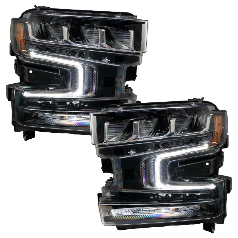 Oracle 19-21 Chevy Silverado 1500 RGB+W Headlight DRL Kit - ColorSHIFT w/ BC1 Cntrl SEE WARRANTY - 1441-335