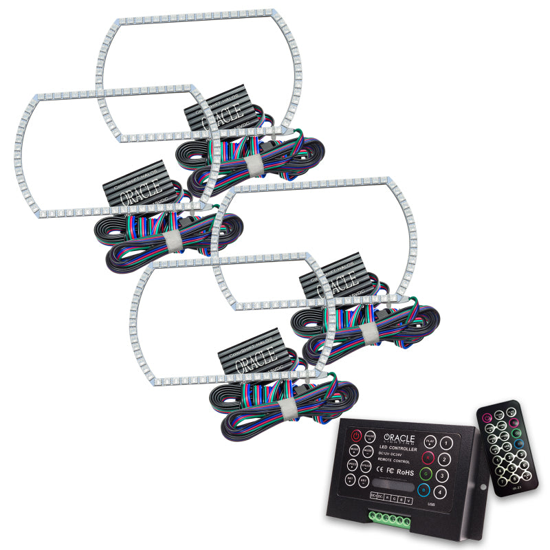 Oracle Chevy Silverado 14-15 Halo Kit Projector Style - ColorSHIFT w/ 2.0 Controller- 2386-333