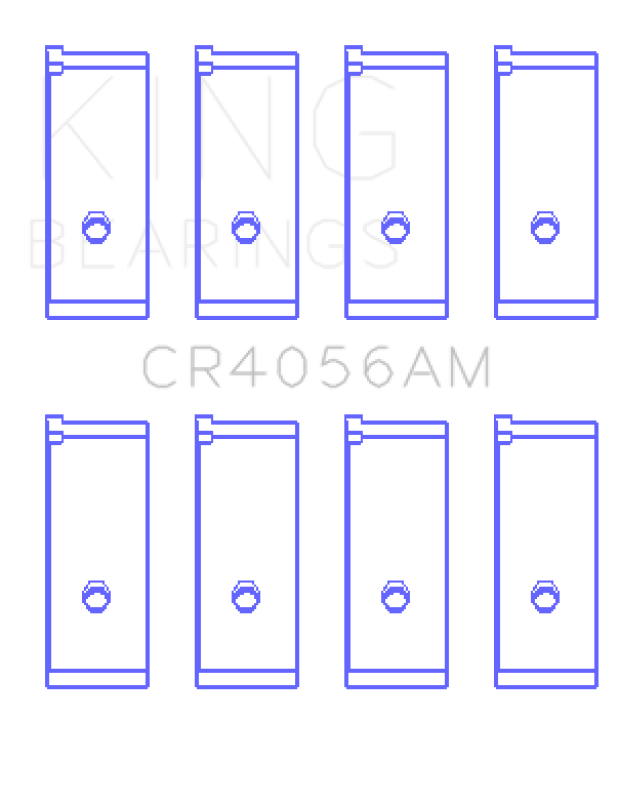 King Engine Bearings Suzuki G15A/G16A/B (Size +0.25mm) Connecting Rod Bearing Set - CR4056AM0.25
