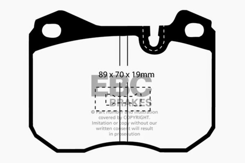EBC 79-88 Porsche 924 2.0 Turbo Greenstuff Front Brake Pads - DP2345