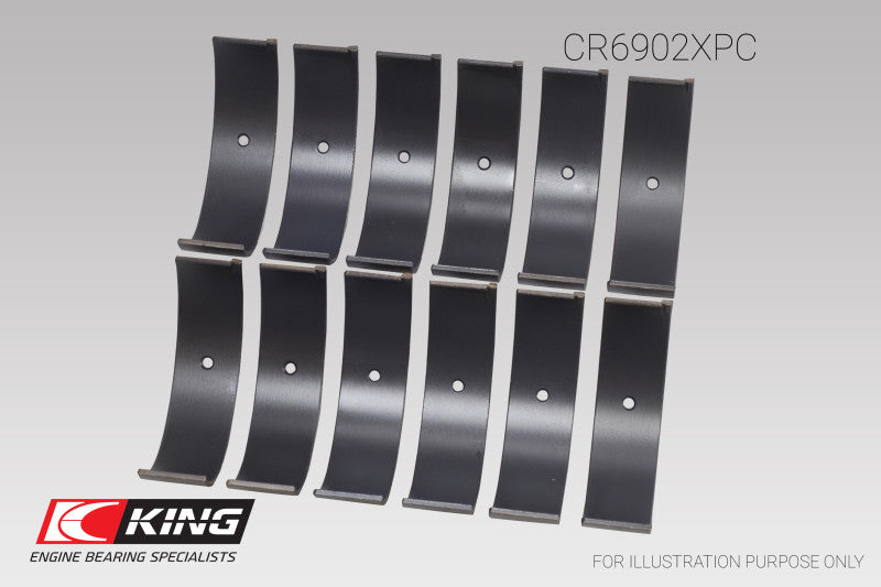 King Nissan VQ35HR/VQ37VHR/VR30DTT (Size +.026) pMaxKote Rod Bearing Set - CR6902XPC.026